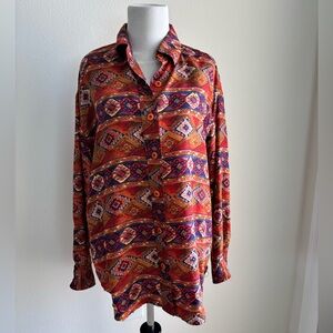 Pat Argenti Vintage 100 % Silk Top Size 10